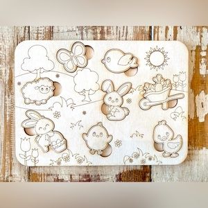 New Wooden Easter Kids Puzzle